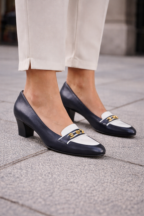 Bally heel loafers- Navy EU 39
