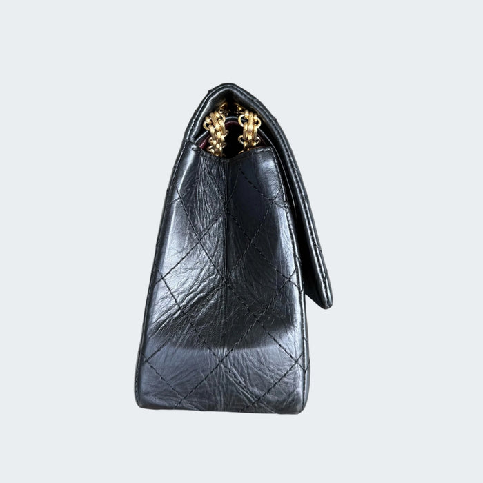 Chanel 2.55 reissue 226 quilted aged calfskin GHW - Black