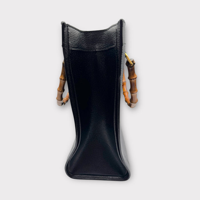 Gucci Diana Bamboo Tote Bag - Black