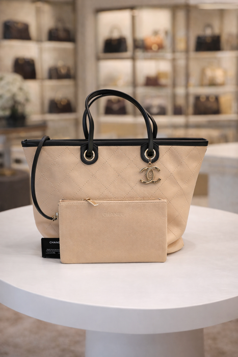 Chanel Shopping Fever Quilted Tote – Pale Pink