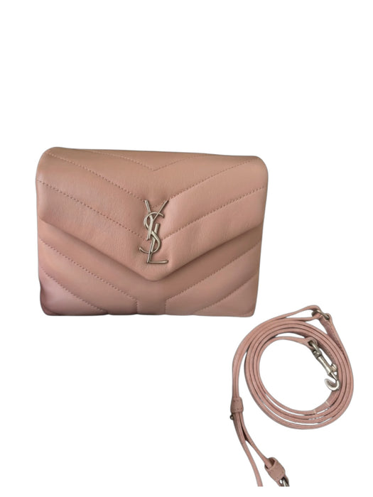 Saint Laurent Toy Loulou Bag – Pink Nude Chevron Leather