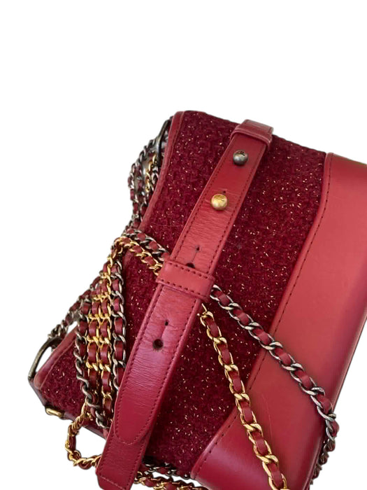 Chanel Gabrielle Small Hobo Bag – Red Tweed & Leather