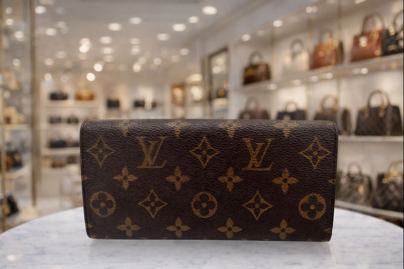 Louis Vuitton Vintage Monogram Sarah Long Wallet – Brown Canvas