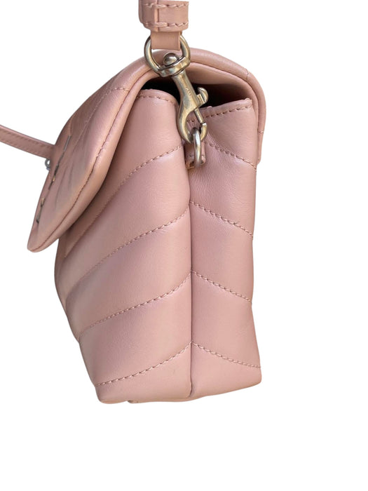 Saint Laurent Toy Loulou Bag – Pink Nude Chevron Leather