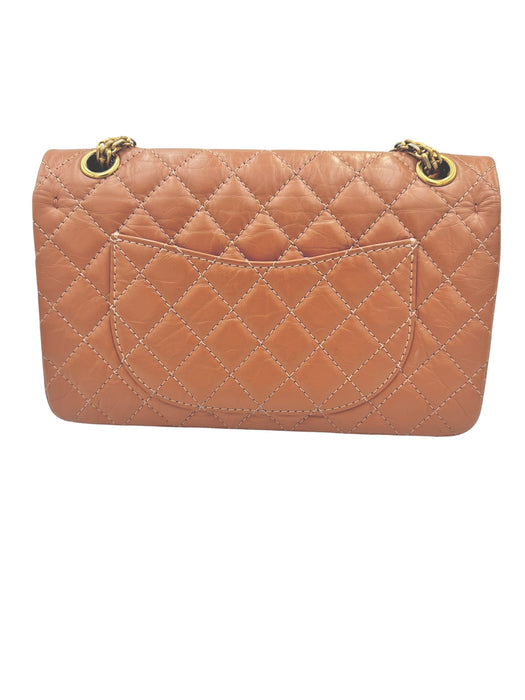 Chanel Reissue 2.55 Terracotta Quilted Leather Double Flap Bag Small | Aged Gold Hardware
