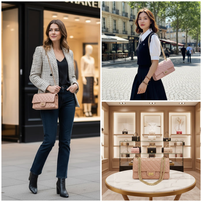 Chanel Reissue 2.55 Terracotta Quilted Leather Double Flap Bag Small | Aged Gold Hardware