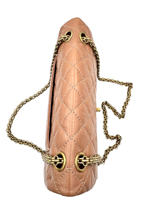 Chanel Reissue 2.55 Terracotta Quilted Leather Double Flap Bag Small | Aged Gold Hardware