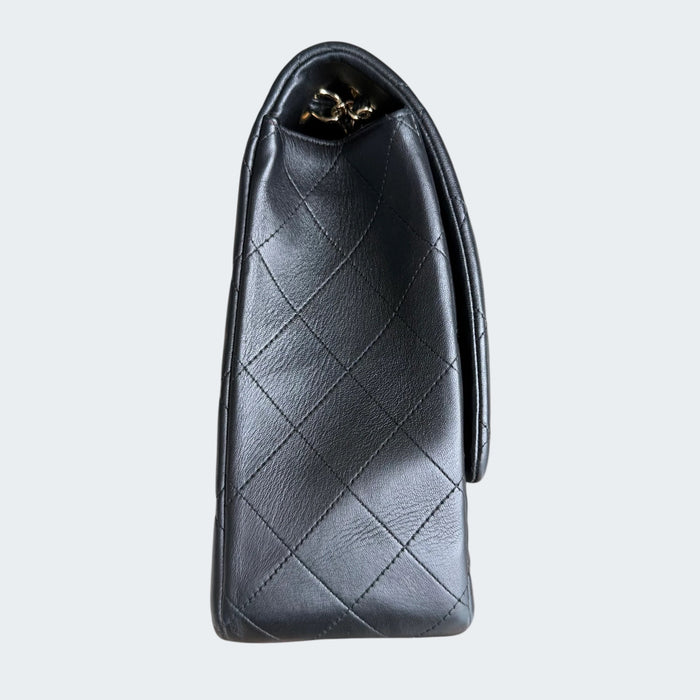 Chanel Classic flap maxi quilted lambskin GHW- Black