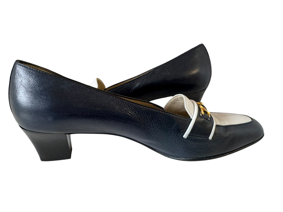 Bally heel loafers- Navy EU 39