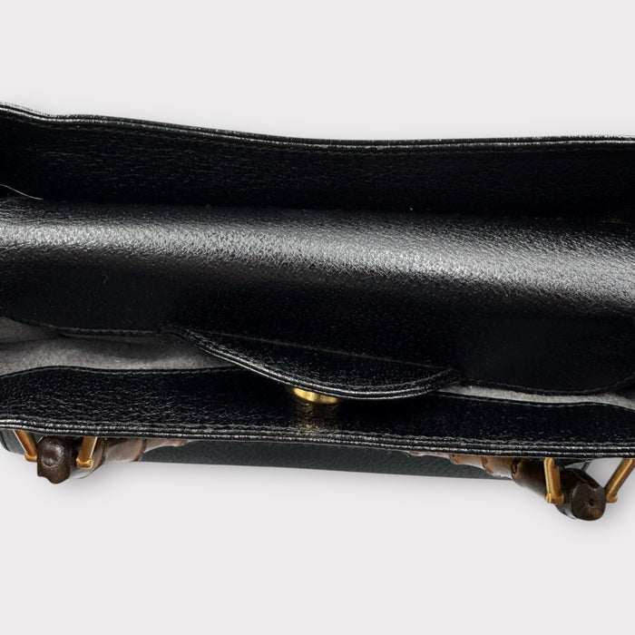 Gucci Diana Bamboo Tote Bag - Black