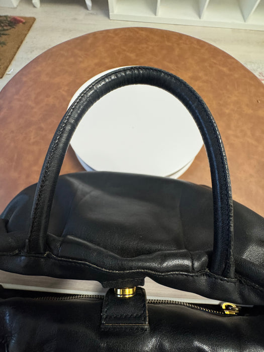 Prada Nappa Leather Fiocco Bow Bag - Black