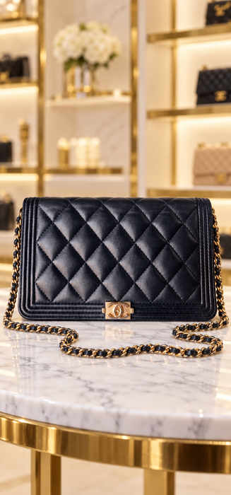 Chanel Boy WOC Black Lambskin | Luxe Indulgence