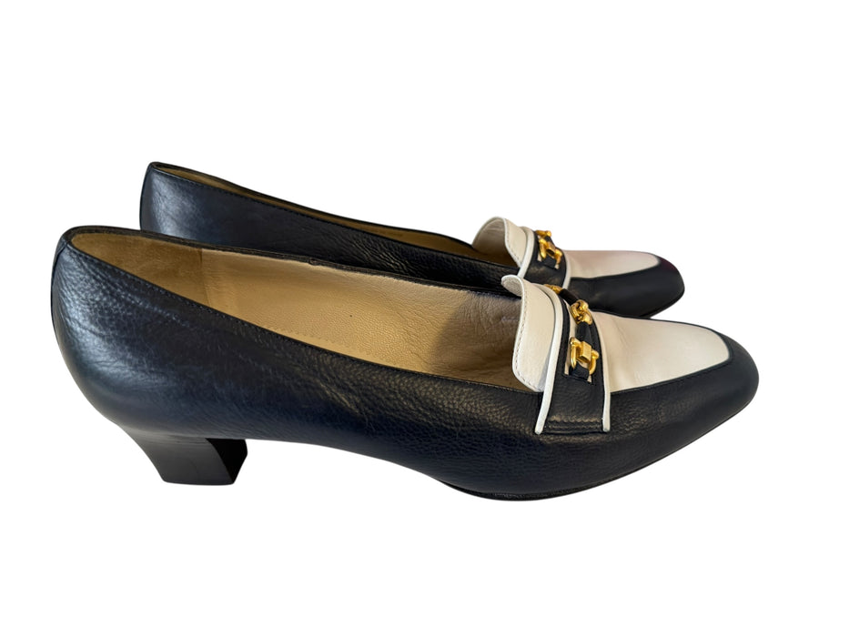 Bally heel loafers- Navy EU 39
