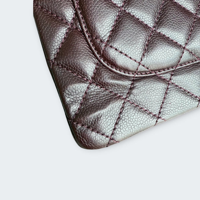 Chanel GST Caviar Silver Hardware Grand Shopping Tote- Burgundy