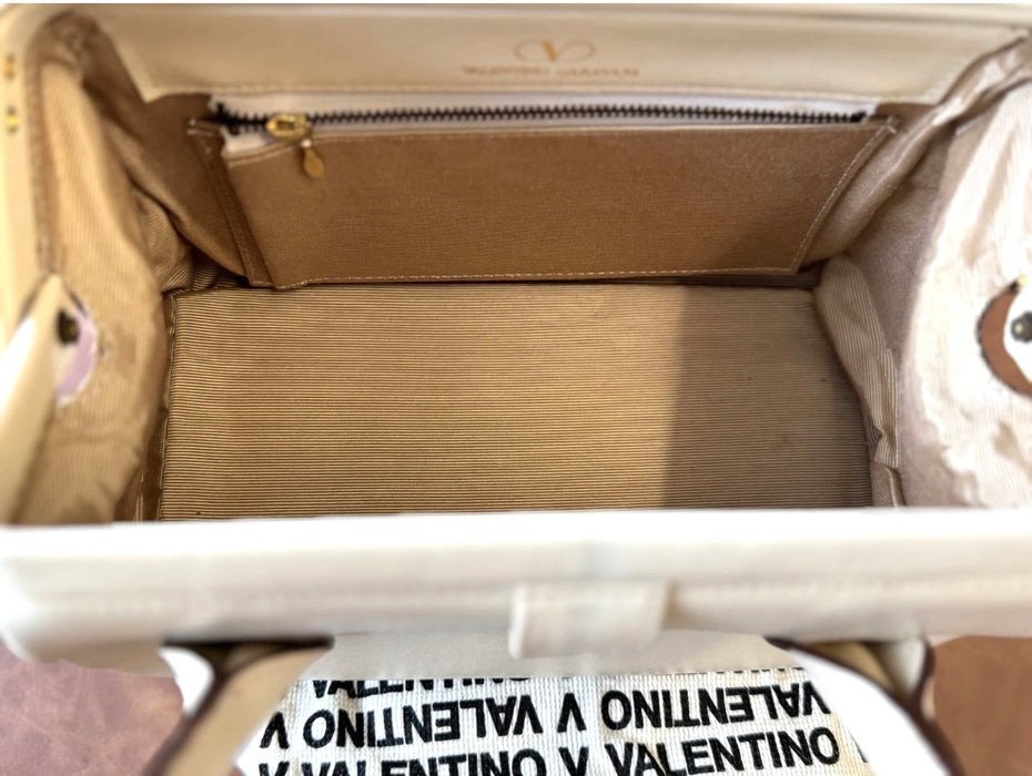 Valentino Leather Handbag - Beige