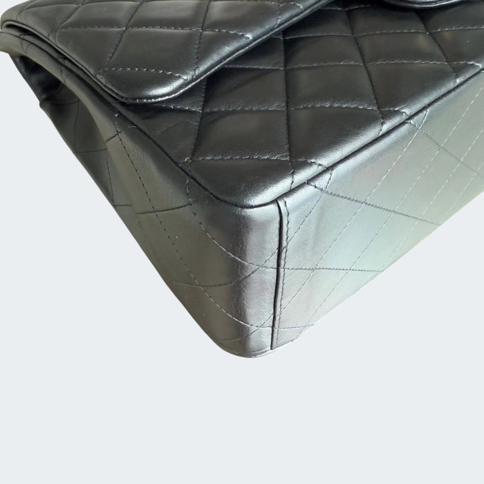 Chanel Classic flap maxi quilted lambskin GHW- Black
