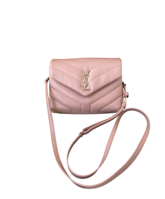 Saint Laurent Toy Loulou Bag – Pink Nude Chevron Leather