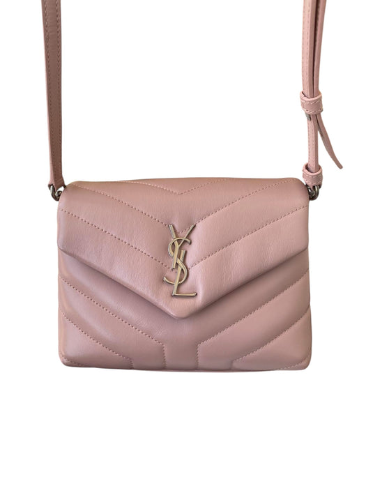 Saint Laurent Toy Loulou Bag – Pink Nude Chevron Leather