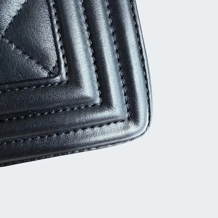 Chanel boy new medium quilted calfskin GHW- Black