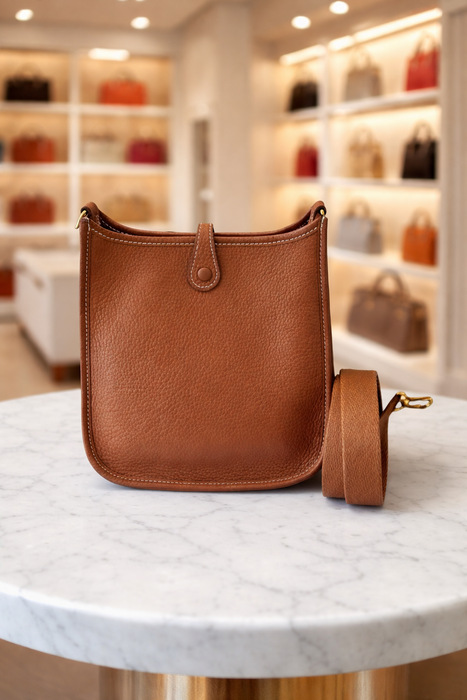 Hermès Evelyne TPM Gold Clemence Gold Hardware – Stamp Z 2021