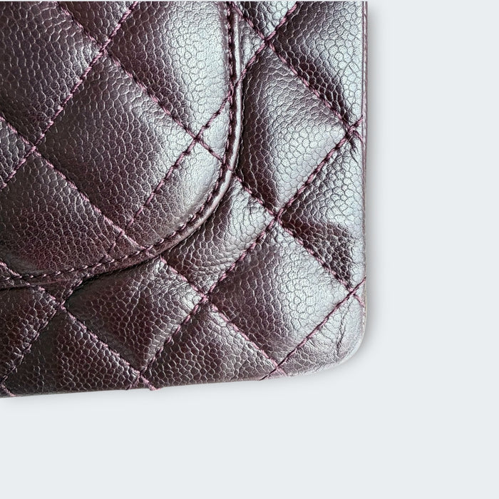 Chanel GST Caviar Silver Hardware Grand Shopping Tote- Burgundy