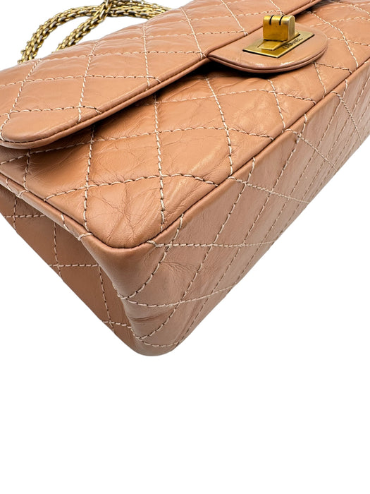 Chanel Reissue 2.55 Terracotta Quilted Leather Double Flap Bag Small | Aged Gold Hardware