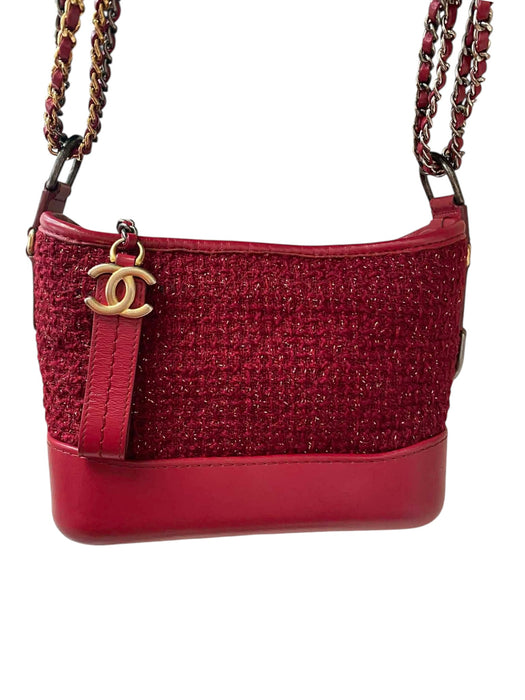 Chanel Gabrielle Small Hobo Bag – Red Tweed & Leather