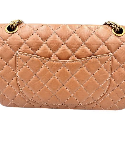 Chanel Reissue 2.55 Terracotta Quilted Leather Double Flap Bag Small | Aged Gold Hardware