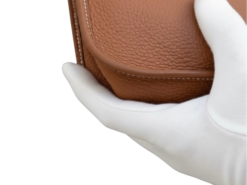 Hermès Evelyne TPM Gold Clemence Gold Hardware – Stamp Z 2021