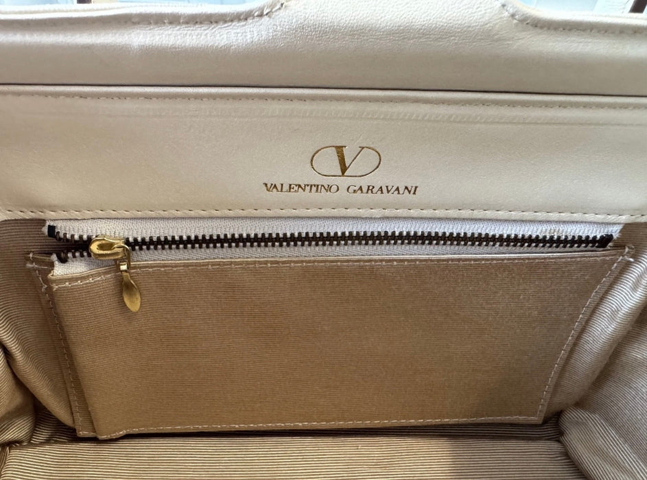 Valentino Leather Handbag - Beige