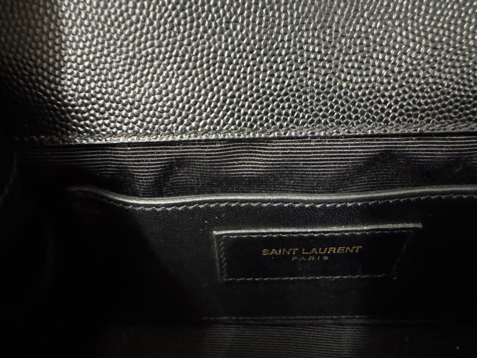 Saint Laurent Kate double chain small shoulder bag- Black