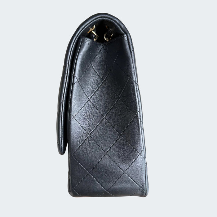Chanel Classic flap maxi quilted lambskin GHW- Black
