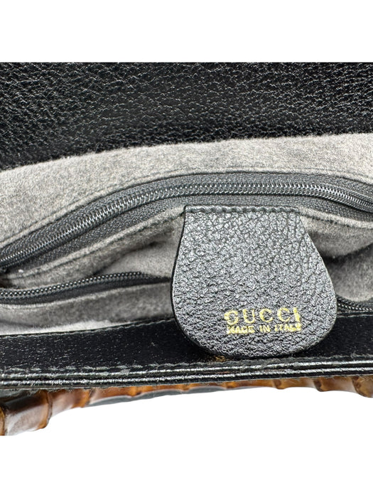 Gucci Diana Bamboo Tote Bag - Black