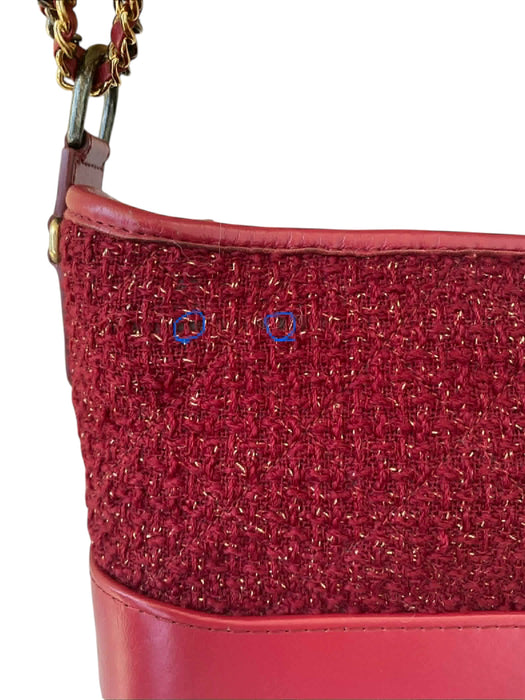 Chanel Gabrielle Small Hobo Bag – Red Tweed & Leather