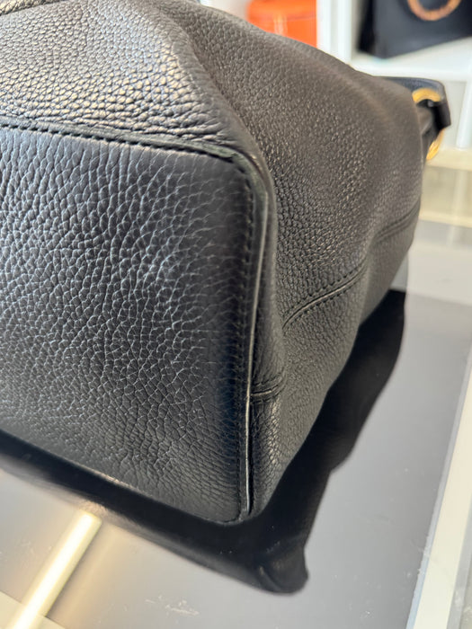 Gucci zoho zip hobo shoulder bag- black