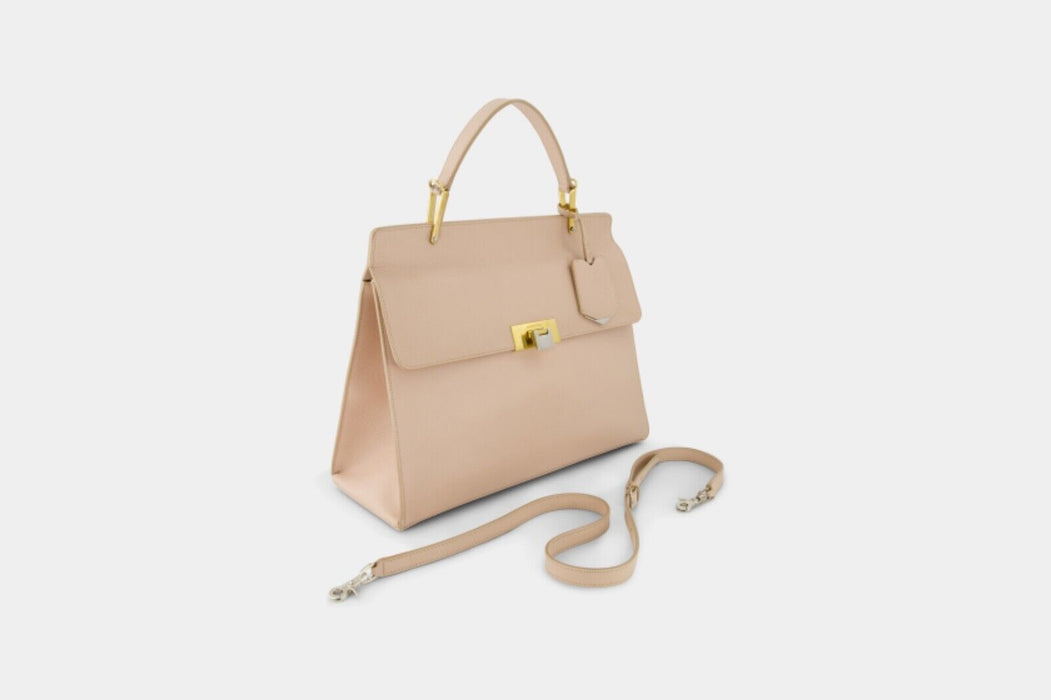 Balenciaga Leather Le Dix Cartable Two-Way Bag - Beige