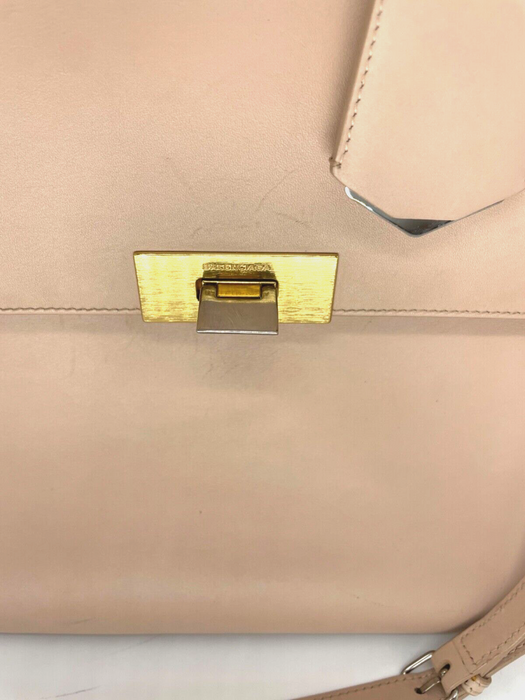 Balenciaga Leather Le Dix Cartable Two-Way Bag - Beige