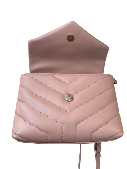 Saint Laurent Toy Loulou Bag – Pink Nude Chevron Leather