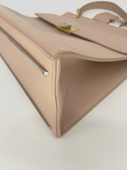 Balenciaga Leather Le Dix Cartable Two-Way Bag - Beige