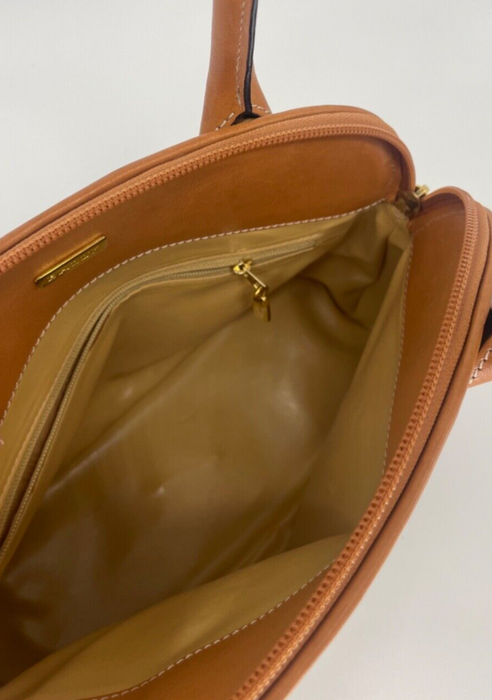 Bally Leather Canvas Handbag - Black