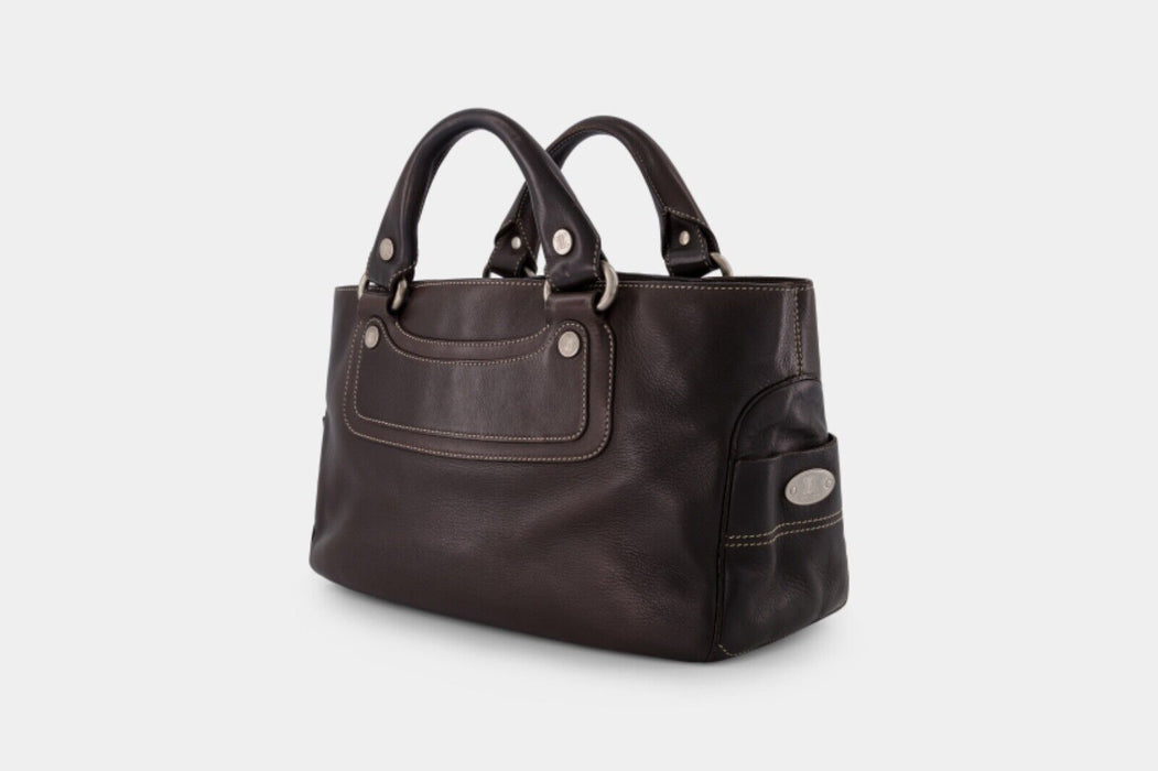 Celine Boogie Triomphe leather Handbag - Dark Brown
