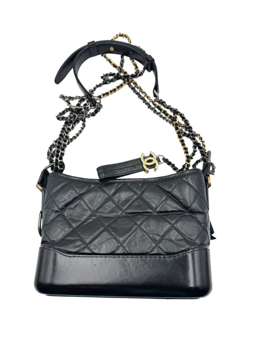 Chanel Gabrielle small hobo bag aged calfskin- Black