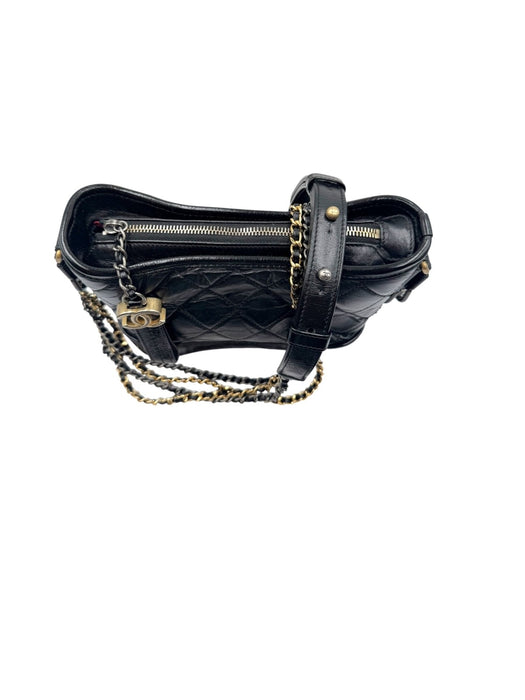 Chanel Gabrielle small hobo bag aged calfskin- Black