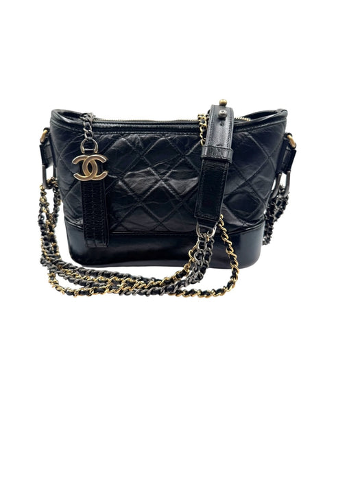 Chanel Gabrielle small hobo bag aged calfskin- Black