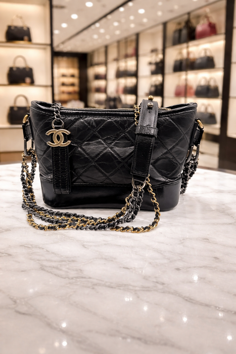 Chanel Gabrielle Small Hobo Bag – Black Aged Calfskin