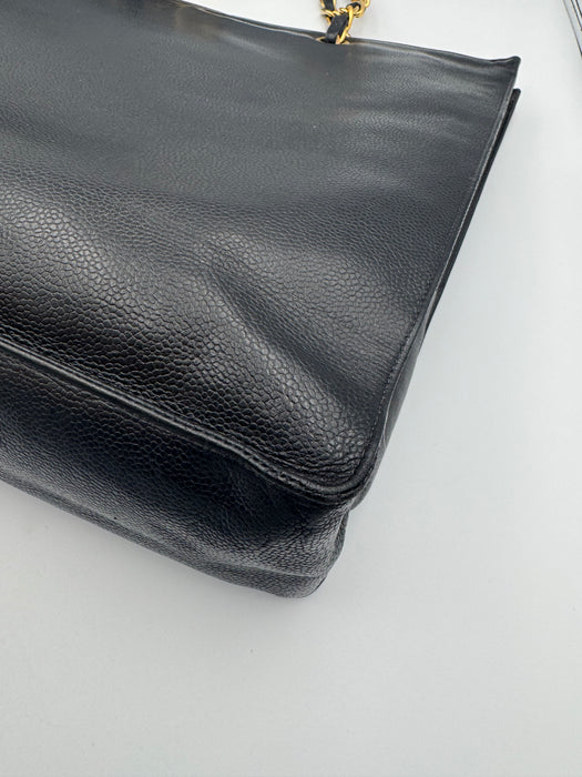 Chanel Vintage Timeless CC XL Caviar Leather Tote – Black