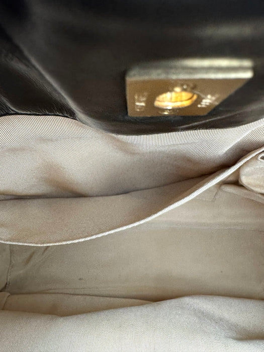 Chanel In The Mix Shopping Tote Beige & Black Quilted Leather Bag