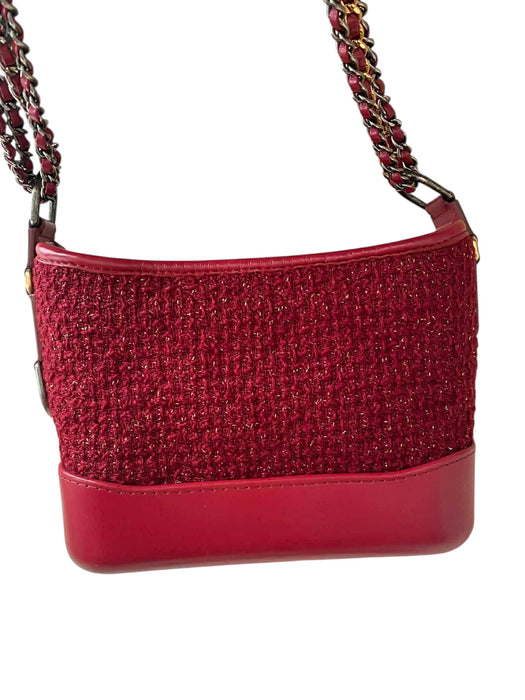Chanel Gabrielle Small Hobo Bag – Red Tweed & Leather