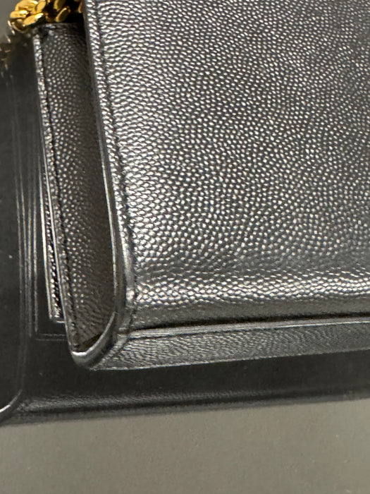 Saint Laurent Kate double chain small shoulder bag- Black