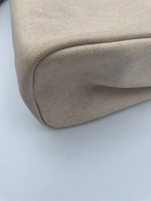 Hermès Herbag 39 Toile & Leather Shoulder Handbag – Beige / Brown